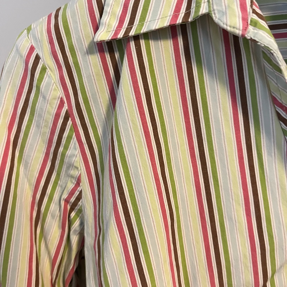 GAP Multicolor Striped Button Down Shirt - image 3